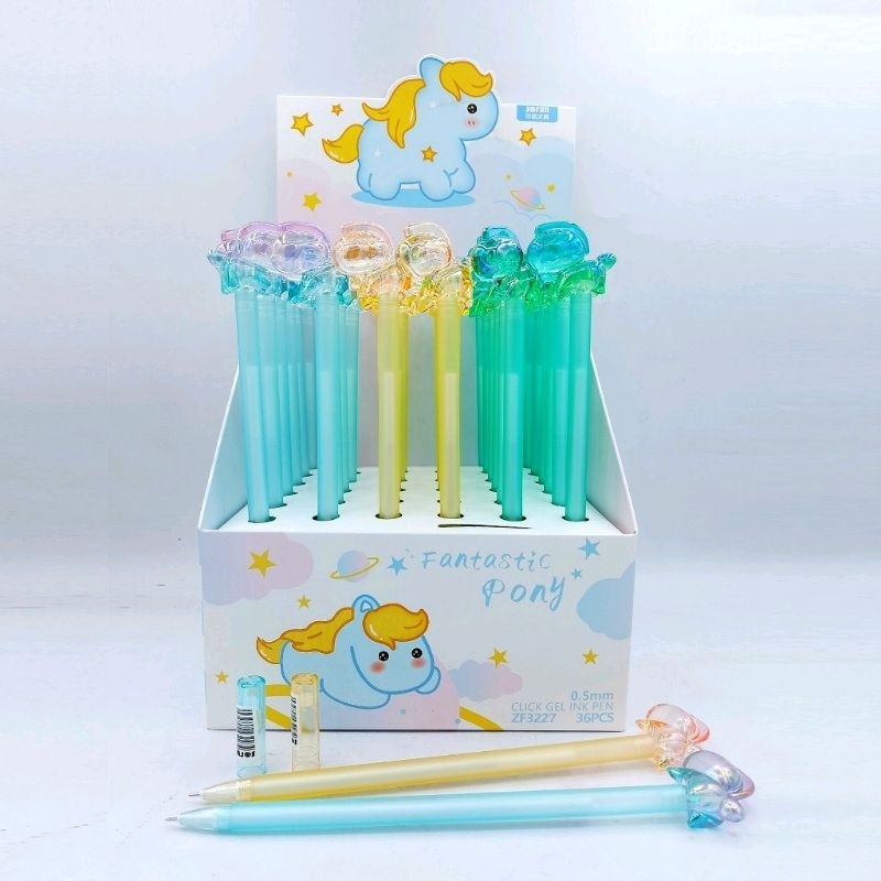 

SOFUN BALLPOINT GEL ZF3227 - Bolpen Pulpen Pena Gel Fancy Karakter Motif Fantastic Pony