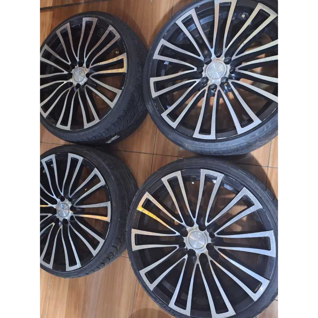 VELG RACING SECOND MURAH BERKUALITAS TYPE MODELART R18X8 PCD 4X100-114,3 ET42 + BAN FALKEN 215/35 R1