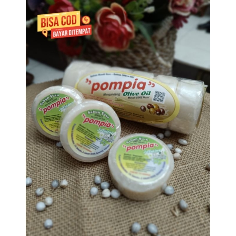 POMPIA SABUN SEREH OLIVE, SABUN SUSU JASMINE ORIGINAL