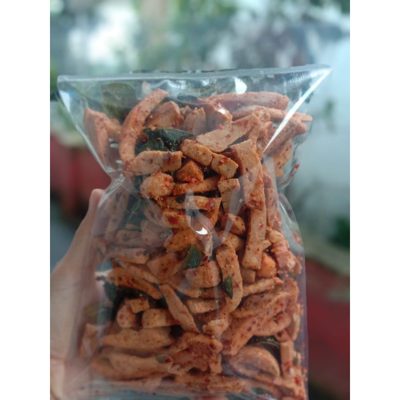 

basreng stik pedas jeruk 250g/basreng pedas daun jeruk