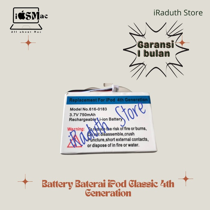 Battery Baterai iPod Classic 4th Generation