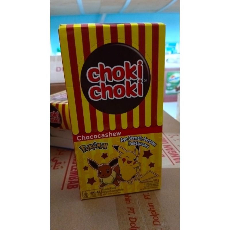 

CHOKI CHOKI CHOCOCASHEW BOX isi 20pcs COKLAT
