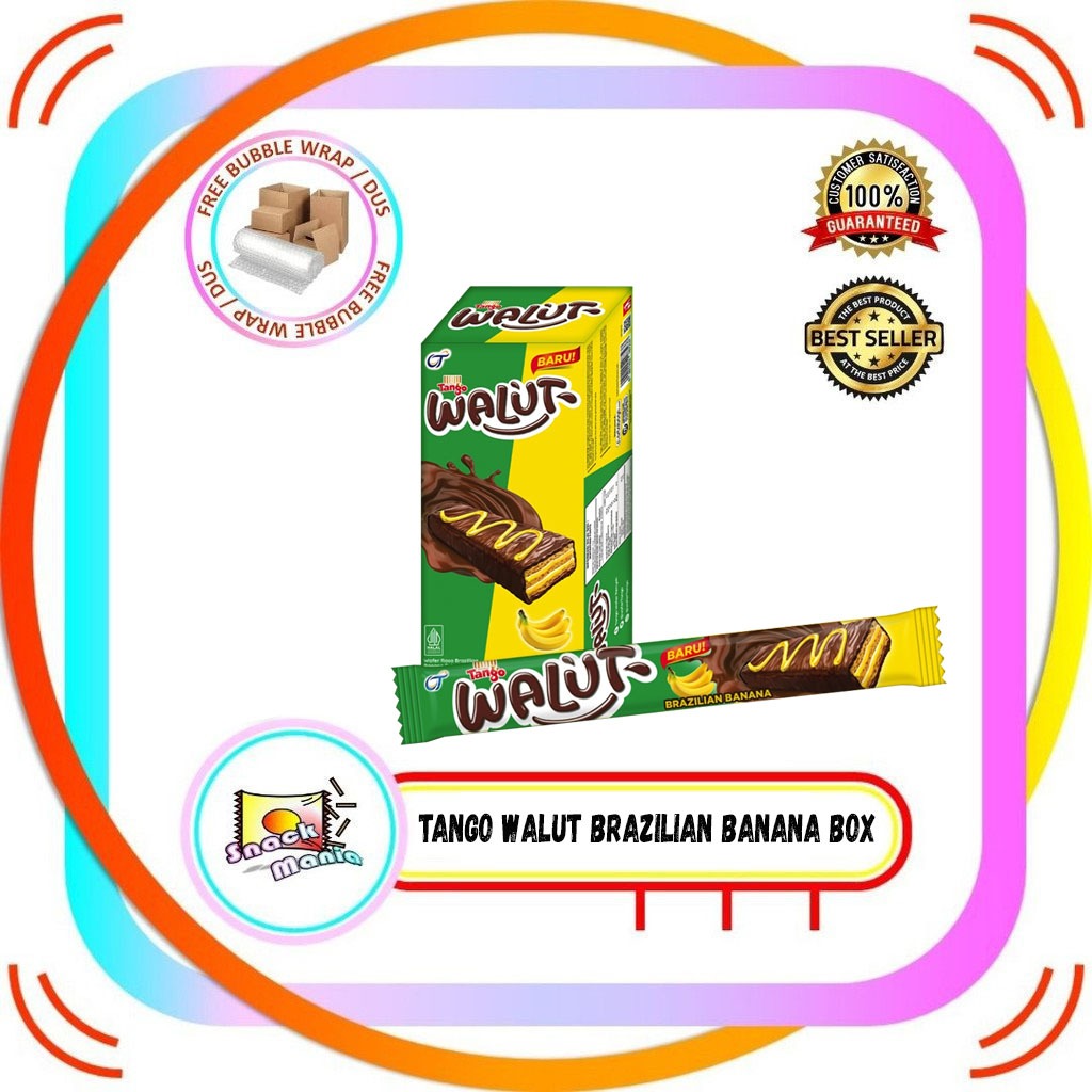 

Tango Walut Brazilian Banana Chocolate Wafer BOX 12 x 15 gr Coklat