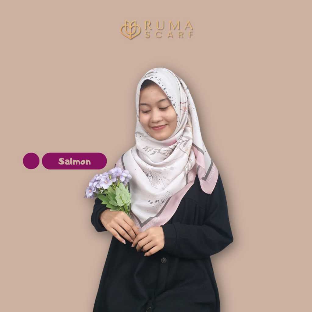 Ruma Scarf - KIRANA Series Hijab Segiempat Motif Eksklusif Size 130x130