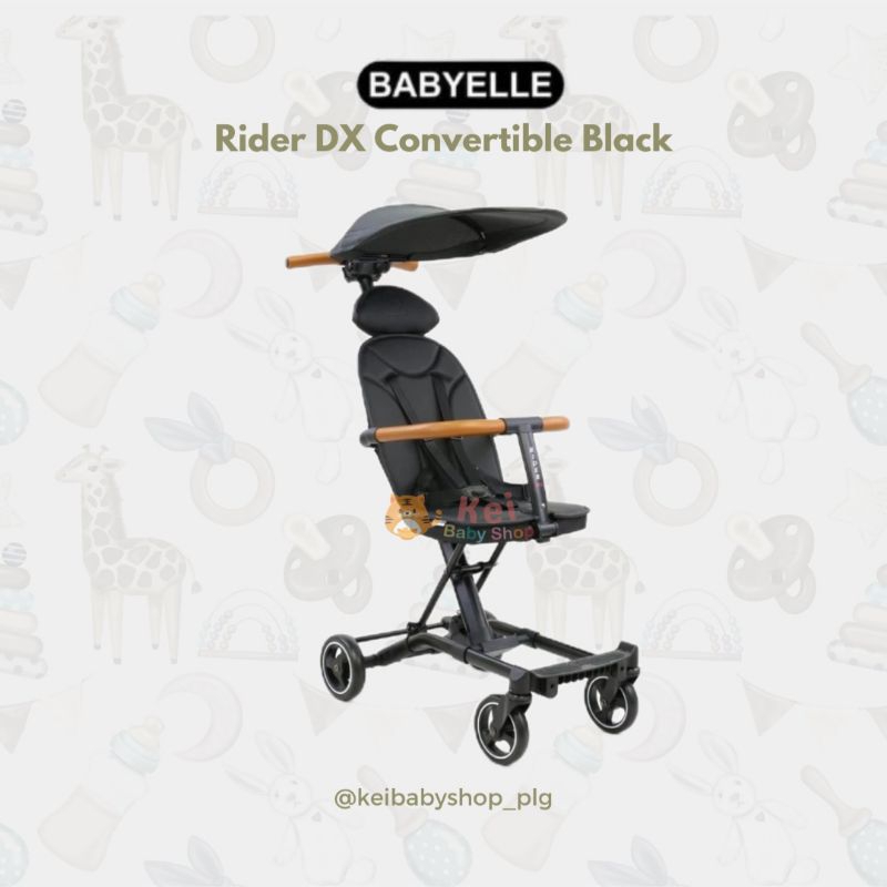 Babyelle Rider DX Convertible Black / Stroller Rider Babyelle