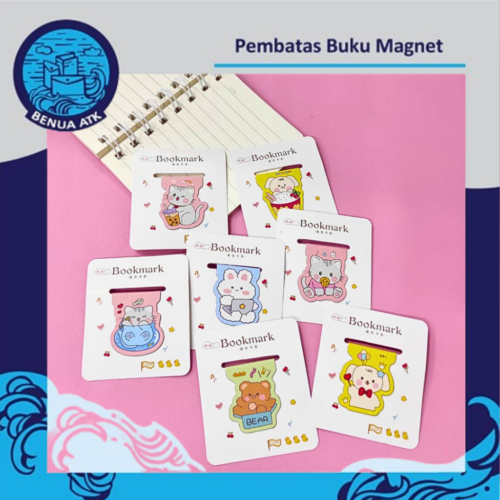 

Pembatas Buku Magnet Karakter Lucu