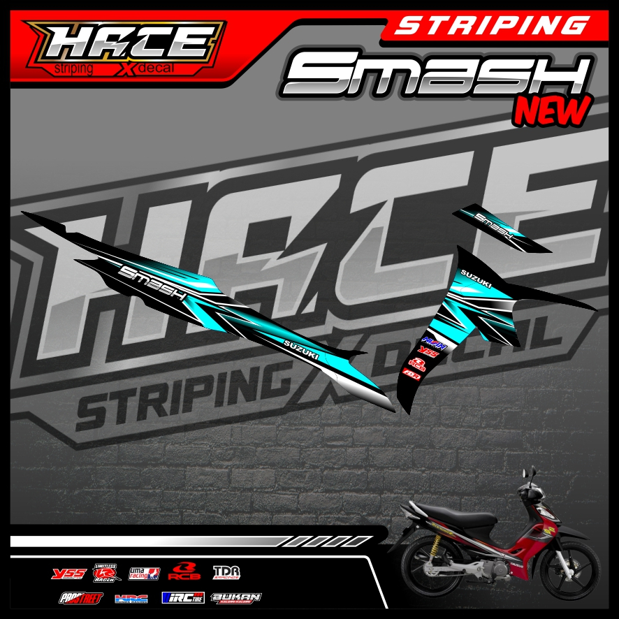 243 STICKER STRIPING SMASH NEW - STRIPING SMASH NEW PREMIUM