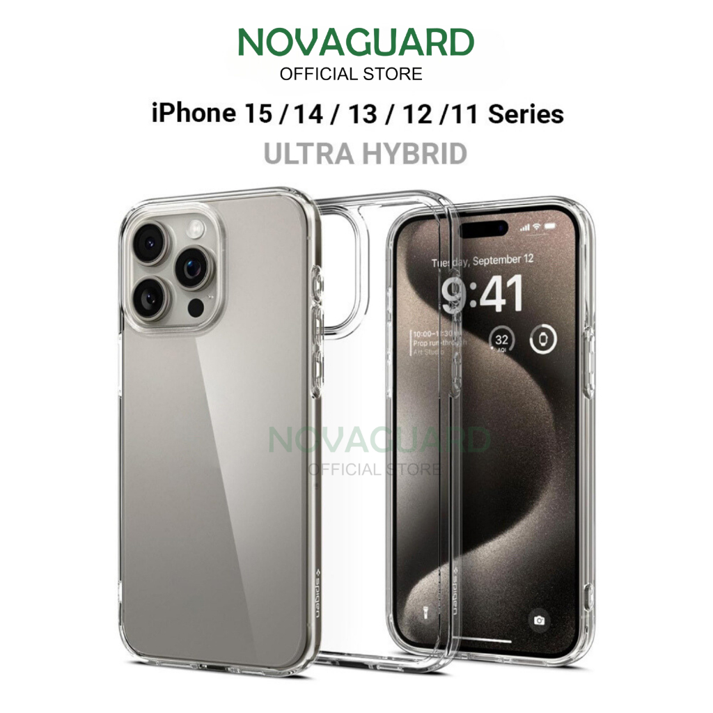 NovaGuard Casing Case Iphone Transparan Clear Anti Shock CRYLIC CASE BENING