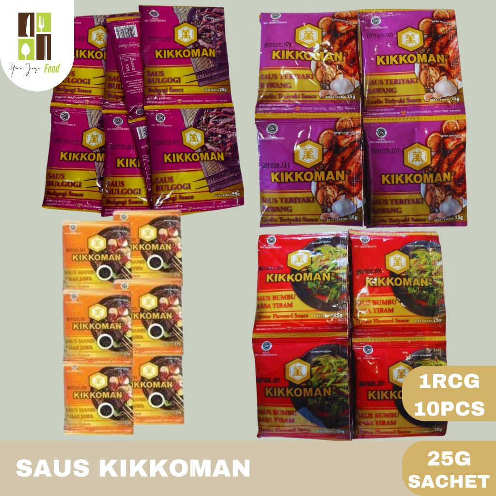 

Kikkoman Saus / Sauce Bulgogi / Garlic Teriyaki / Oyster / Manis Khas Jawa 25g Sachet 1 RCG/10PCS