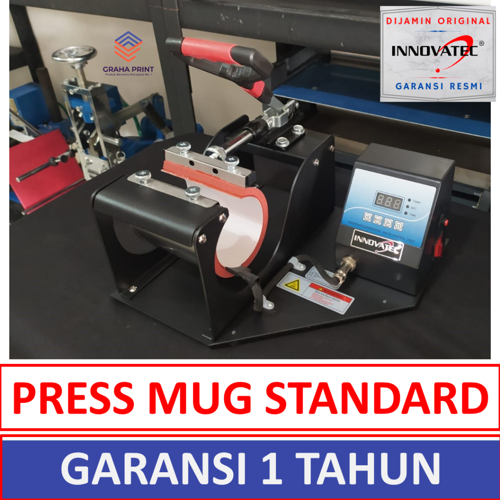 Mesin Press Mug Standard Innovatec | Alat Sablon Digital Cetak Gambar Foto Di Mug Gelas Keramik Otom
