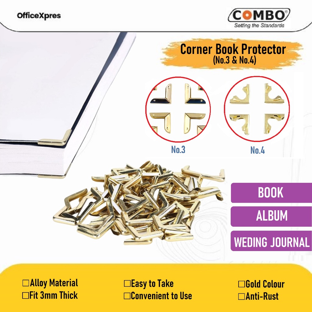 Siku Sudut Buku / Corner Book Protector / Siku Buku Yasin / Pelindung Sudut Buku / Siku Kupu Kupu / 