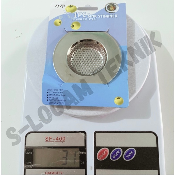 Keranjang Stainless 7 cm Saringan Bak Cuci Piring Wastafel Afur Kecil Ada Pinggiran