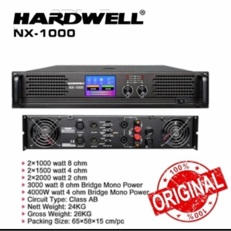power amplifier Hardwell NX 1000 original garansi resmi