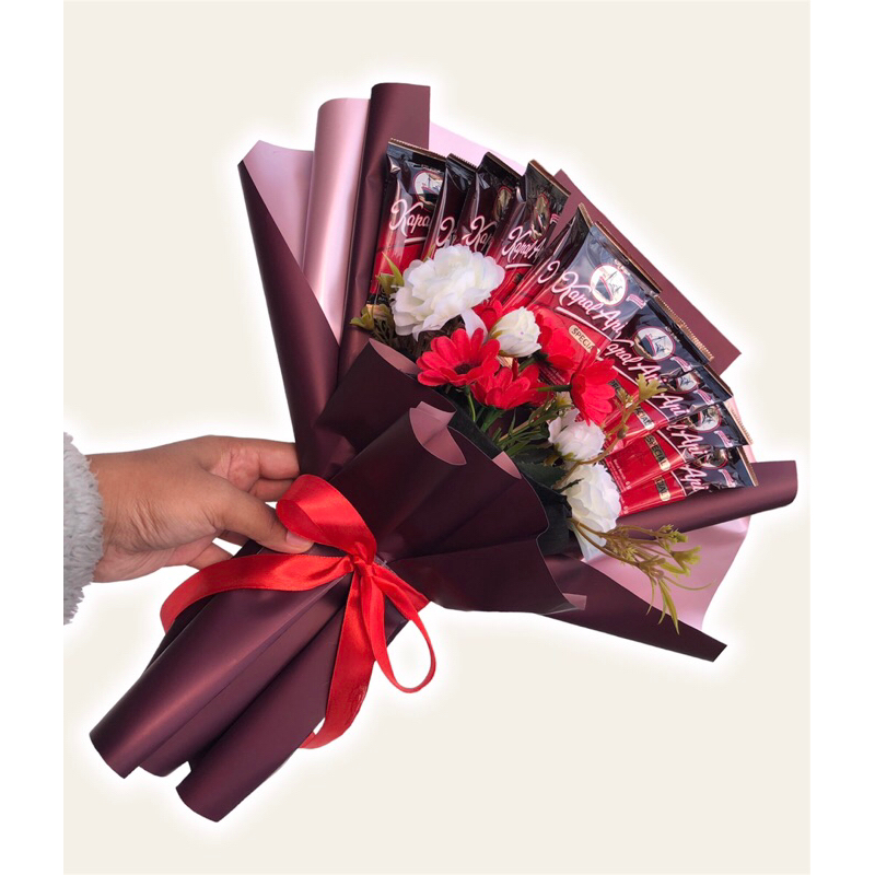 

[Snack Bouquet] Drink Sachet Bouquet Buket Minuman Hadiah Ulang tahun Mother’s Day Temen Ngopi