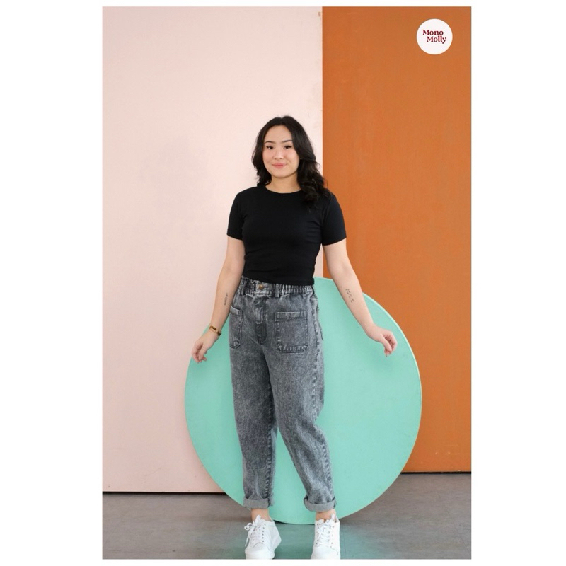 (Preloved) Monomolly - Alexa Baggy Jeans / Celana Jeans Alexa Baggy / Celana Jeans Wanita Alexa Bagg