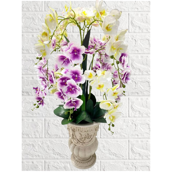 Bunga Sudut Anggrek Latex Pot Faiber