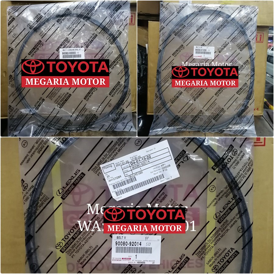 Fanbelt Fan Belt Tali Kipas Set Kijang Kapsul 7K EFI 1.8 1800cc ORI