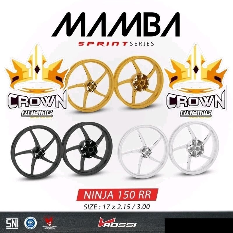 Velg Rossi Sprint Mamba Ring 17 Kawasaki Ninja 150RR RR KRR