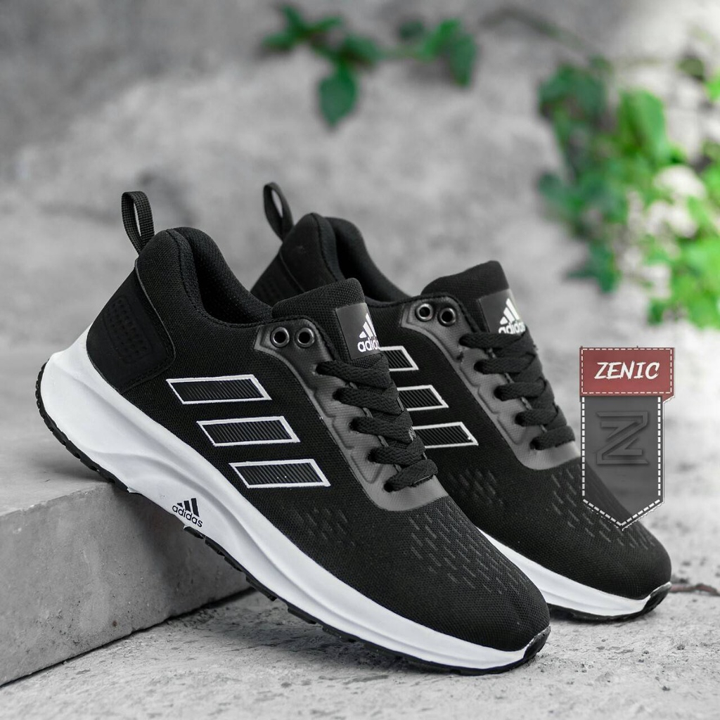 Sepatu Adidas Zoom Pria Olahraga Running Termurah Terlaris Grade Ori Hitam Putih