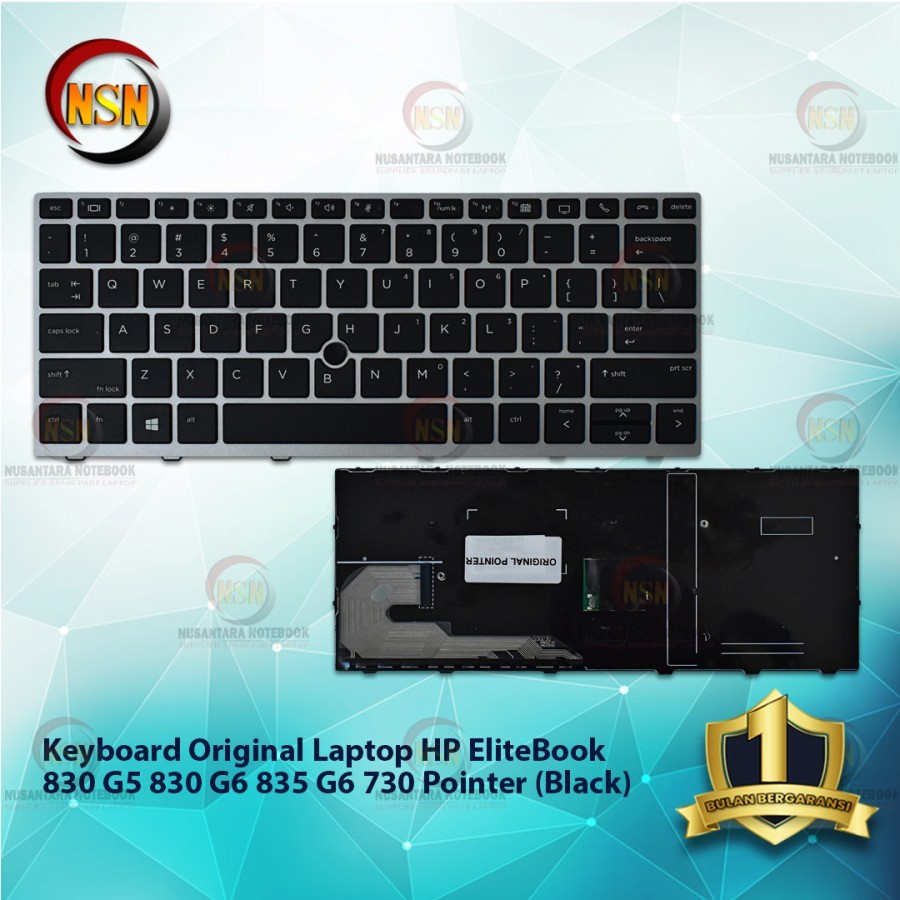 Keyboard Original Laptop HP EliteBook 830 G5 830 G6 835 Pointer