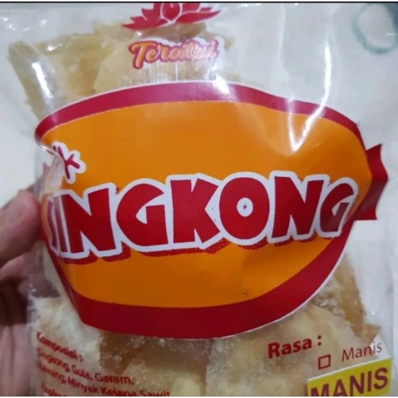 Best Seller Keripik Kripik Singkong Teratai Rasa Asin, Pedes, Manis