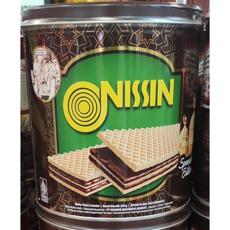 

NISSIN Wafers Chocolate Golden Wafers Kaleng lebaran 300gr