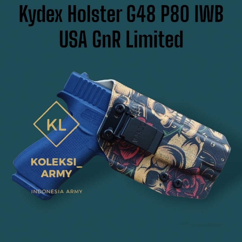 Kydex Holster GL48  Gnr Ulti Clip G 48 Roses IWB USA