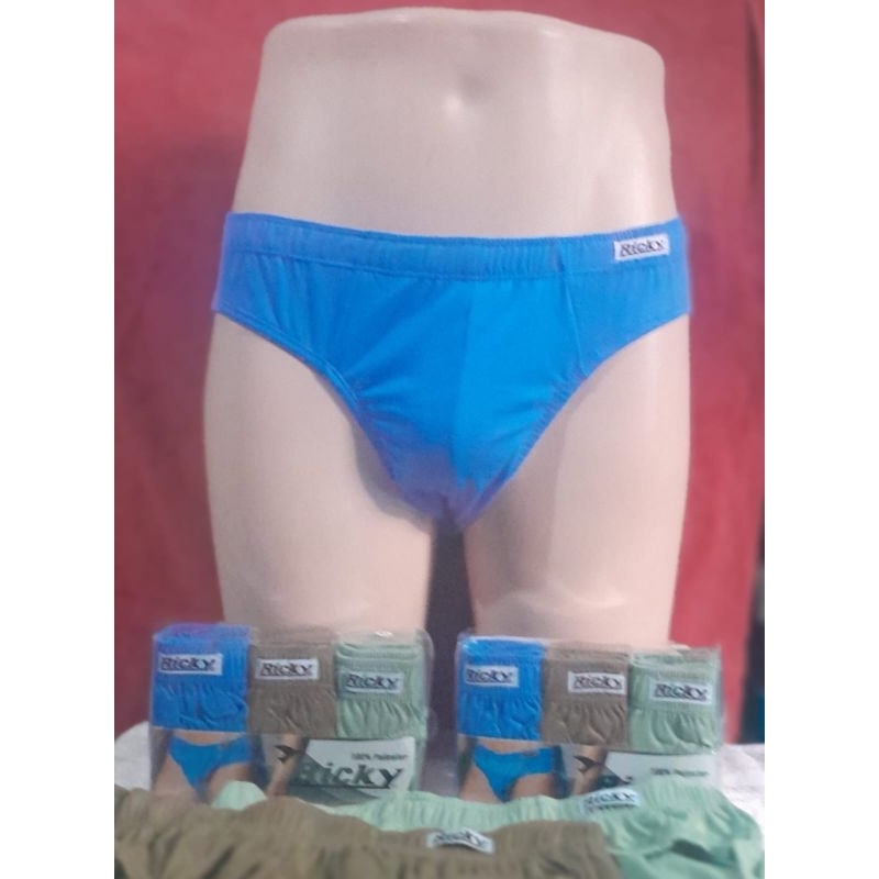 Celana dalam pria isi 3pcs merek Ricky M L XL