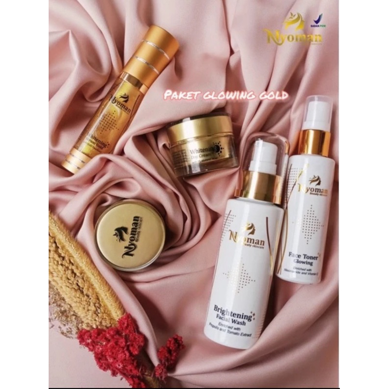 Nyomam skincare paket gold strong paket glowing gold nyoman cream nyoman