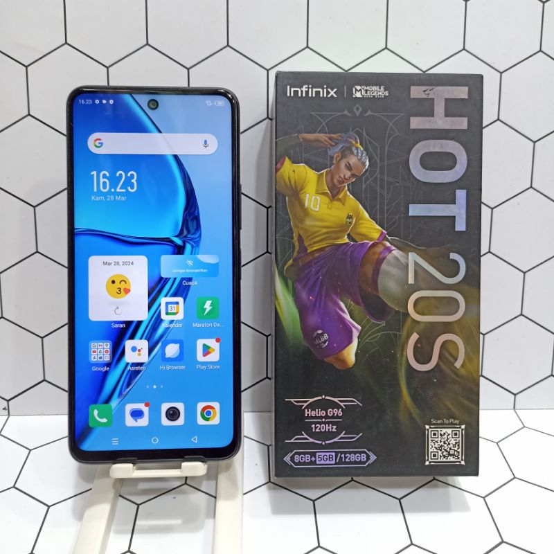 INFINIX HOT 20S 8/128 SECOND FULLSET | hp seken-bekas fullset
