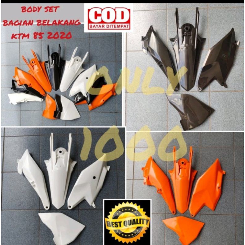 BODY KTM 85 2020 2ITEM COVER BODY SPAKBOR BELAKANG BOX ACCU TRAIL SUPERMOTO