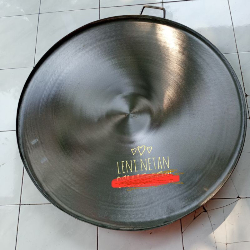 WAJAN MARTABAK TELOR UKURAN DIAMETER 90CM BAHAN BESI BAJA WAJAN PENGGORENGAN MARTABAK TELOR