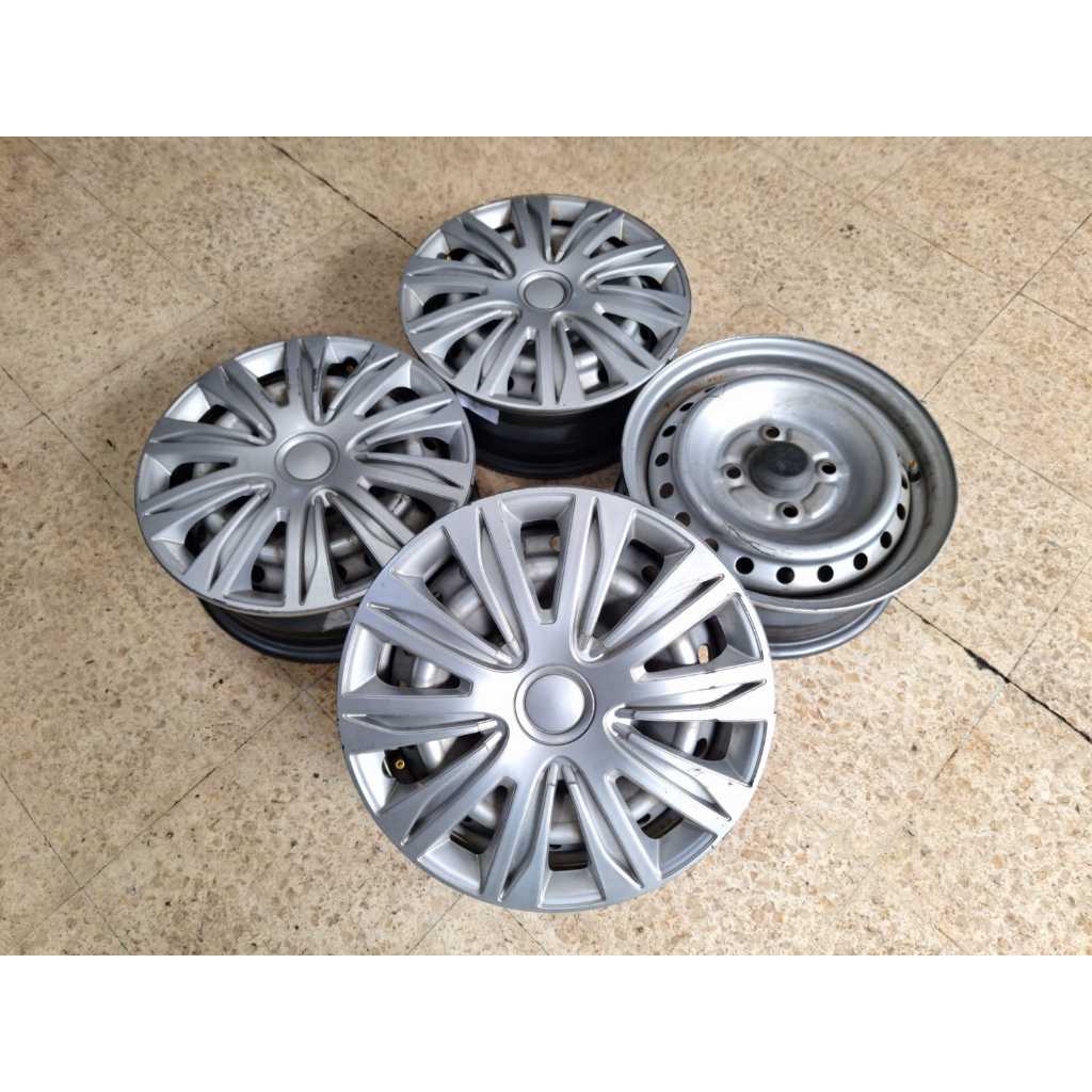Velg Mobil Bekas Seken Ring 14 Lubang 4 STD KALENG CARRY R14X5 H4X114,3