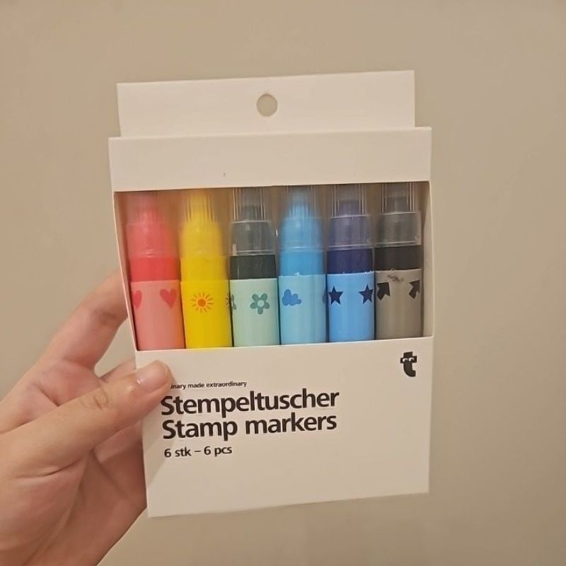 

FLYING TIGER FTC STAMP MARKERS SPIDOL STAMP ISI 6 PCS