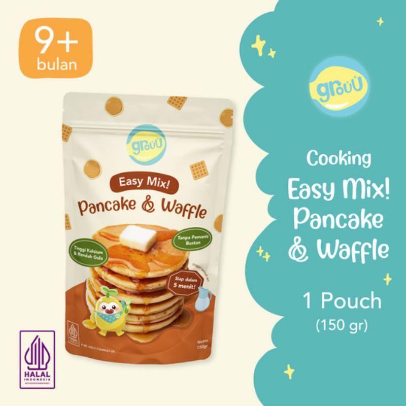 

Grouu Easy Mix Pancake & Waffle / Campuran Mudah! Pancake & Wafel