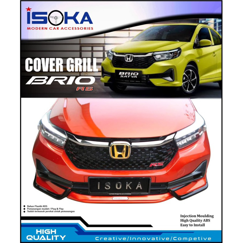 FRONT GRILL GRILL DEPAN BRIO RS 2023 2024 2025 UP MODEL ORI (OEM) MODEL GANTI