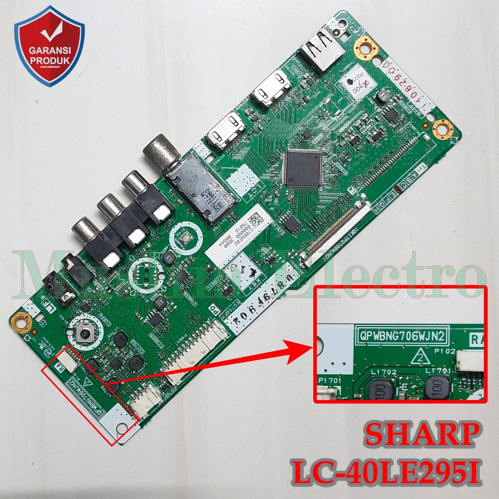 Mainboard LED TV Sharp LC-40LE295I LC-40LE295 40LE295I 40LE295