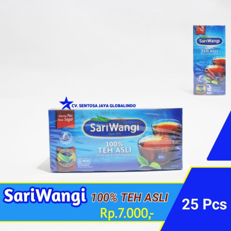 

SariWangi 100% TEH ASLI | Kemasan Kotak 25 Kantong