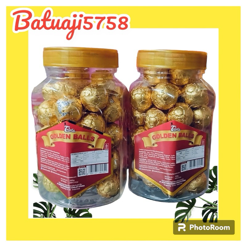 

Golden balls Tobelo isi 40Pc Berat 200Gran