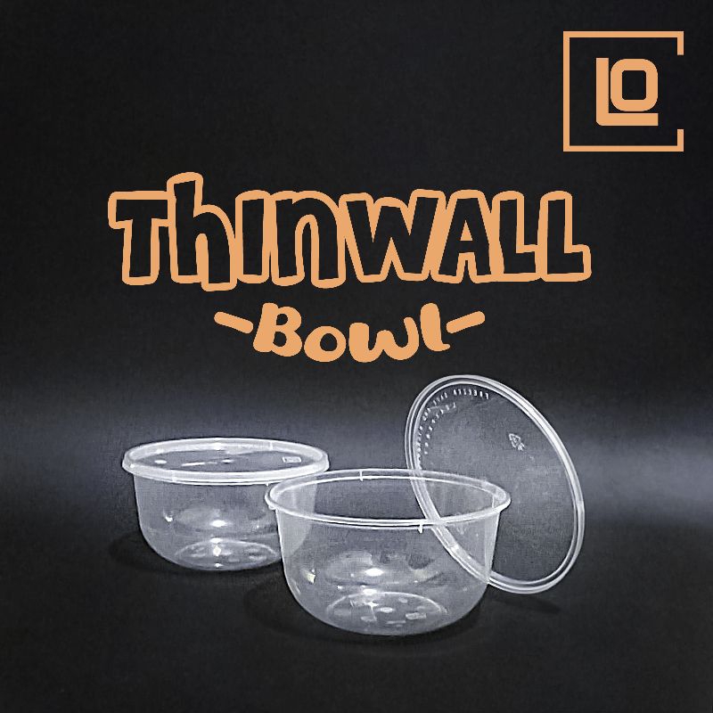 Thinwall Bowl 200ML / (Food Container Mangkok Cembung Plastik) Merk Victory KLIR DM LUX
