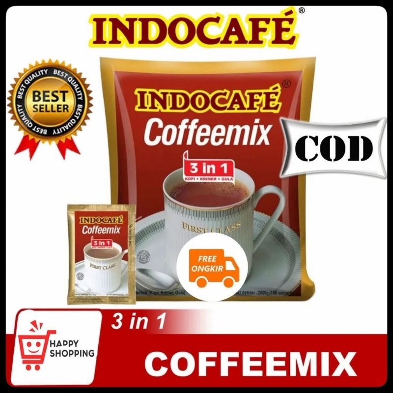 

Kopi Mix / indocafe coffemix 3in1 1 renceng isi 10pc