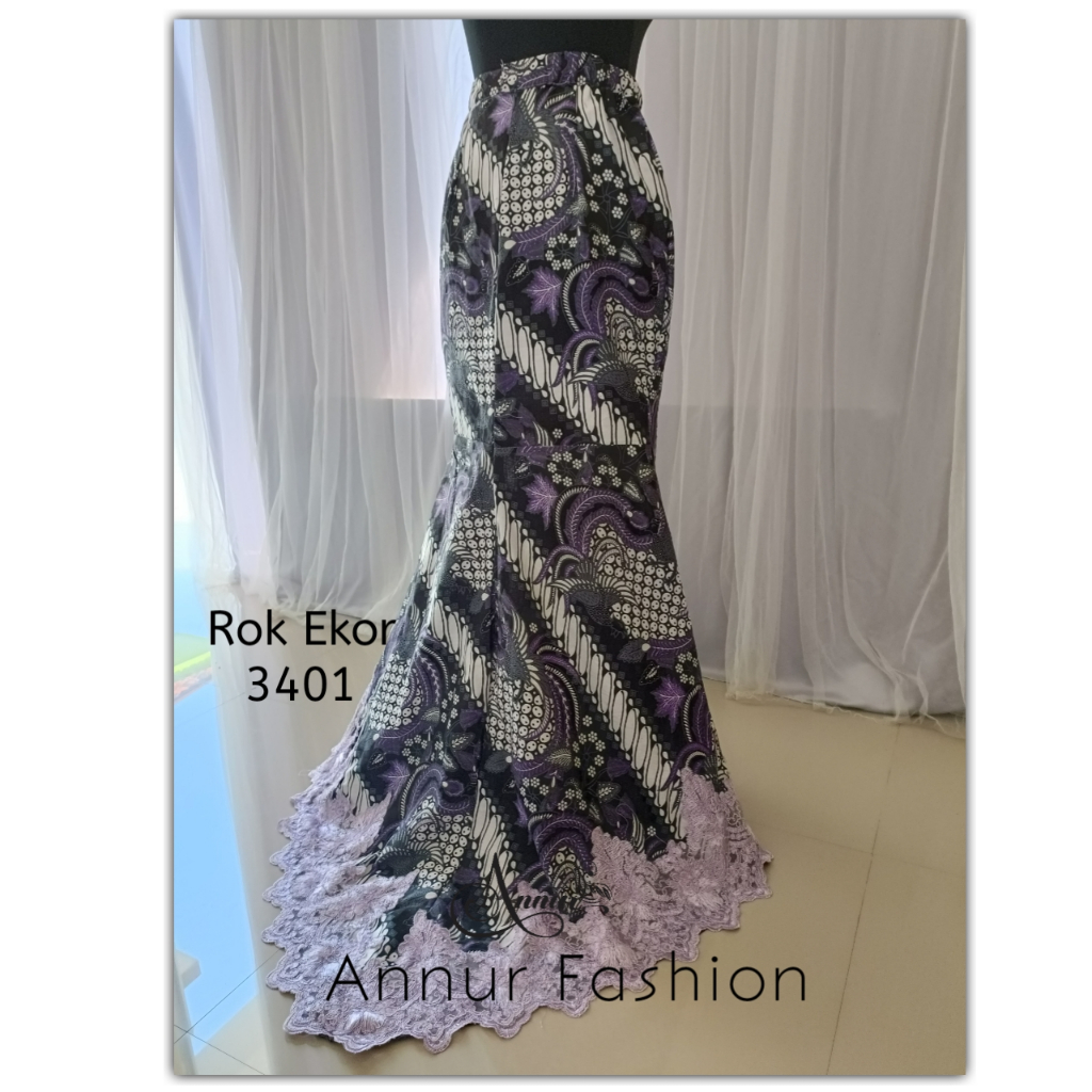Realpict rok ekor wisuda rok tunangan rok wisuda rok batik ekor