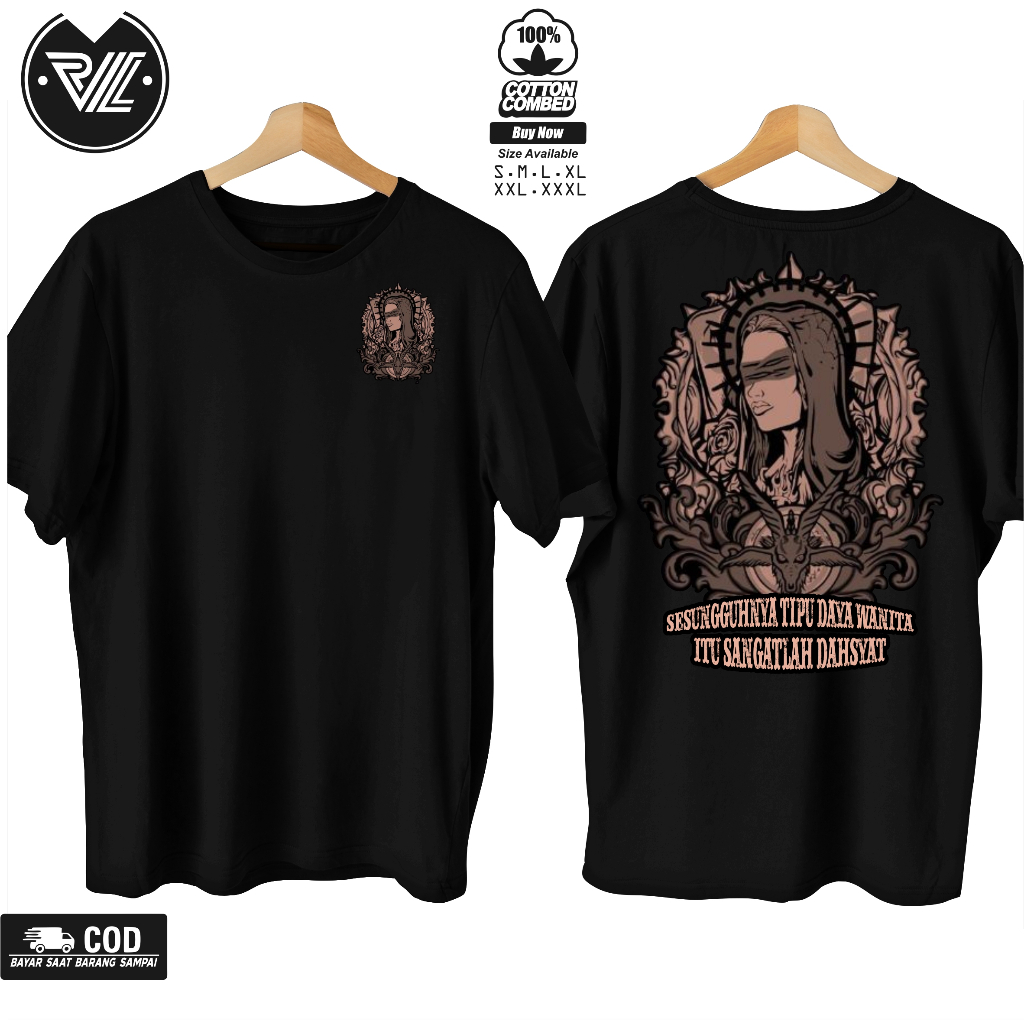 Tshirt Kaos Pluralisme Sesungguhnya Tipu Daya Wanita Itu Dahsyat New Series / Baju Pluralisme keren 