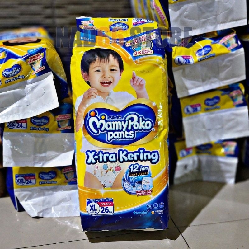 Mamypoko XL26 / Pampers Mamypoko XL-26 Xtra Kering / Popok Celana Mamypoko XL26