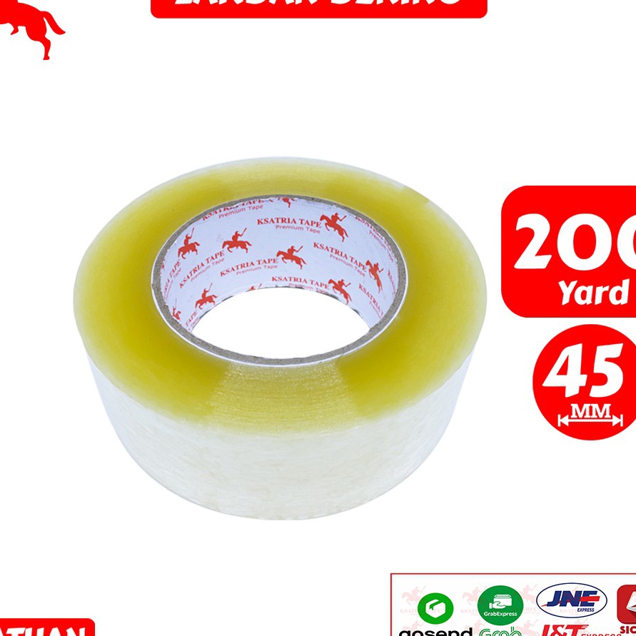 

Terbaru Lakban OPP Tape Lakban Bening KSATRIA Tape 2 Yard