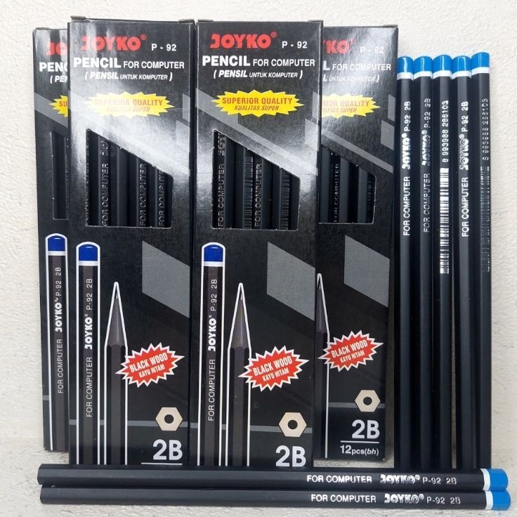 

Terlaku PENSIL 2B HITAM JOYKO P92perpak