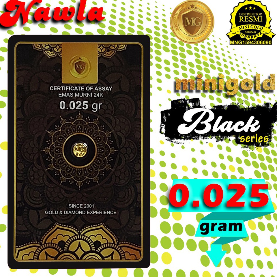 Belanja kuat MINIGOLD Black Series 25 gr Logam Mulia Asli Emas Murni 24 Karat bersertifikat  berkuit