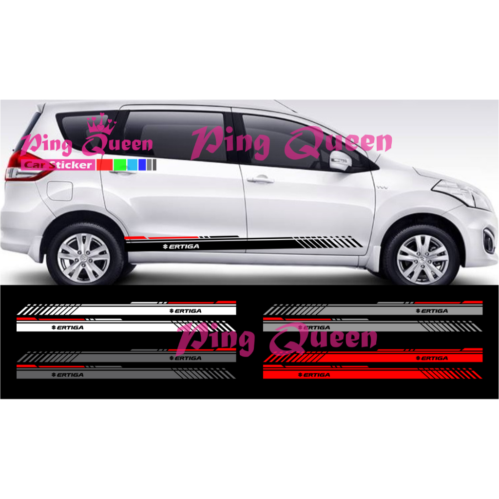 Sticker stiker mobil ertiga striping sticker list mobil suzuki ertiga