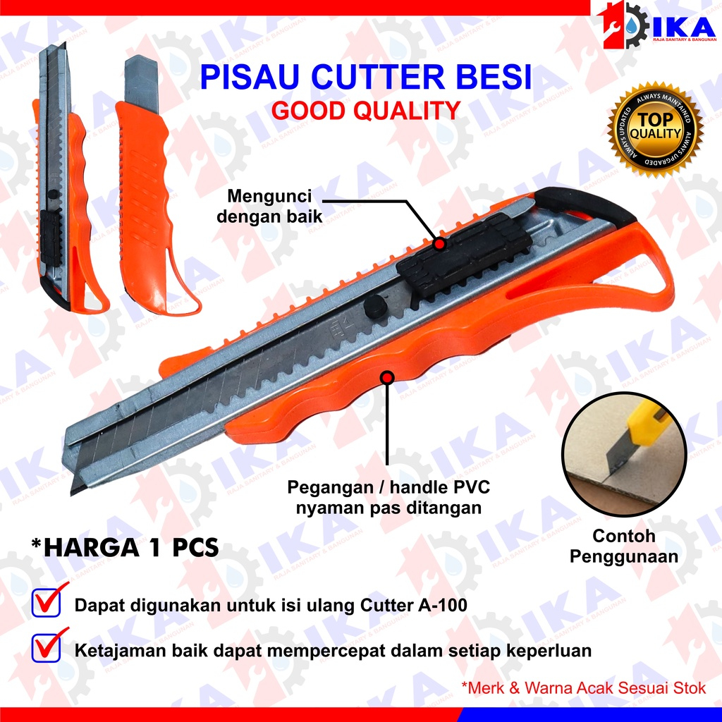 

Pisau cutter / pisau potong besar / Pisau Cutter Piso Cutter cuter kater Besar Pemotong Dus ATK Murah