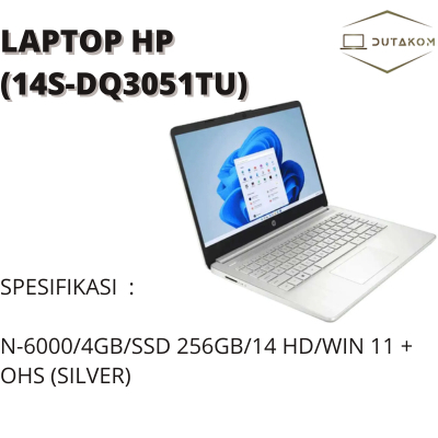 LAPTOP HP 14S-DQ3051TU 256GB (SILVER)